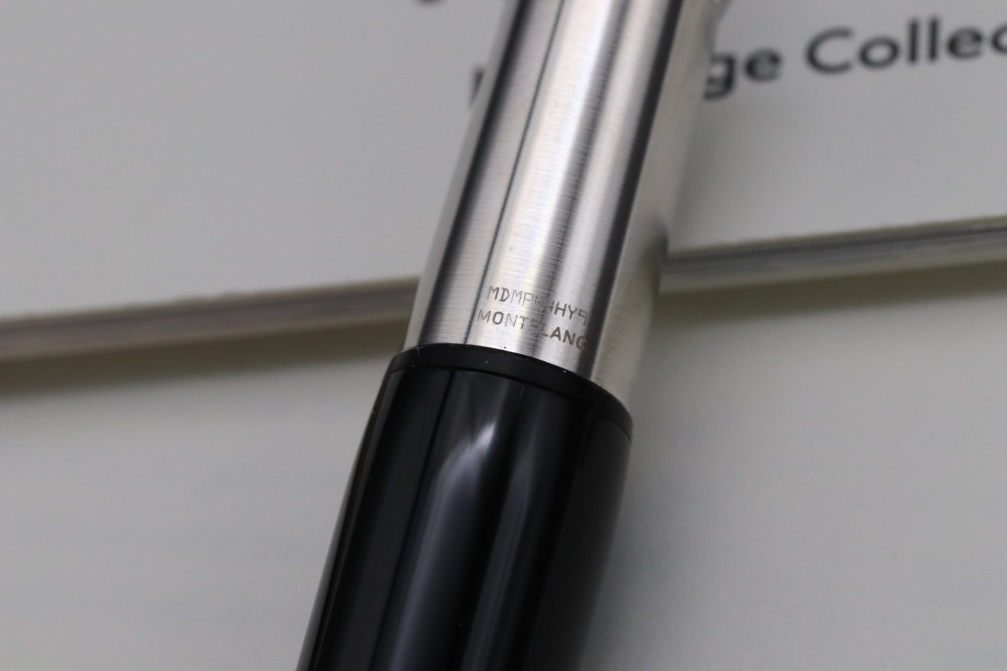 Montblanc Heritage Rouge et Noir Baby Black Fountain Pen - DIPPED - EF Nib