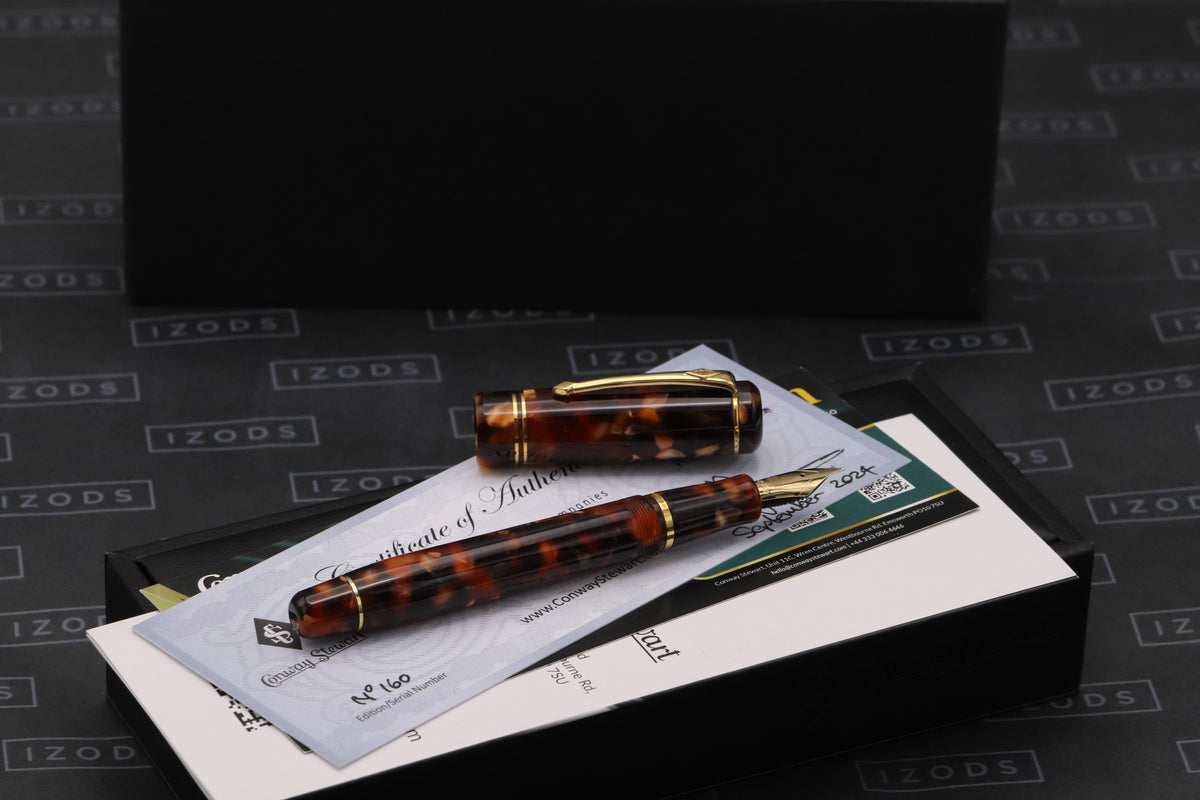 Conway Stewart Winston Classic Brown Fountain Pen - UNUSED - EF Nib