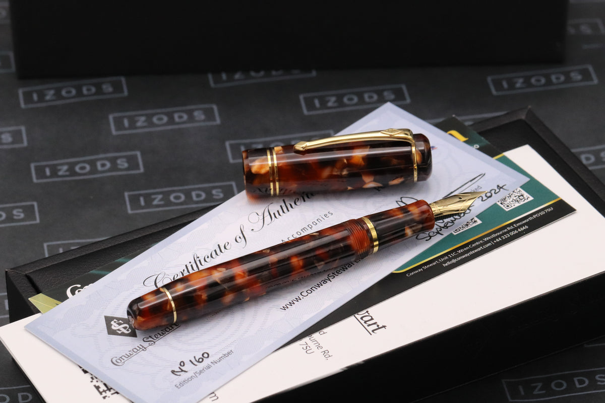 Conway Stewart Winston Classic Brown Fountain Pen - UNUSED - EF Nib