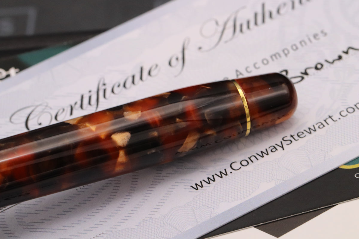 Conway Stewart Winston Classic Brown Fountain Pen - UNUSED - EF Nib