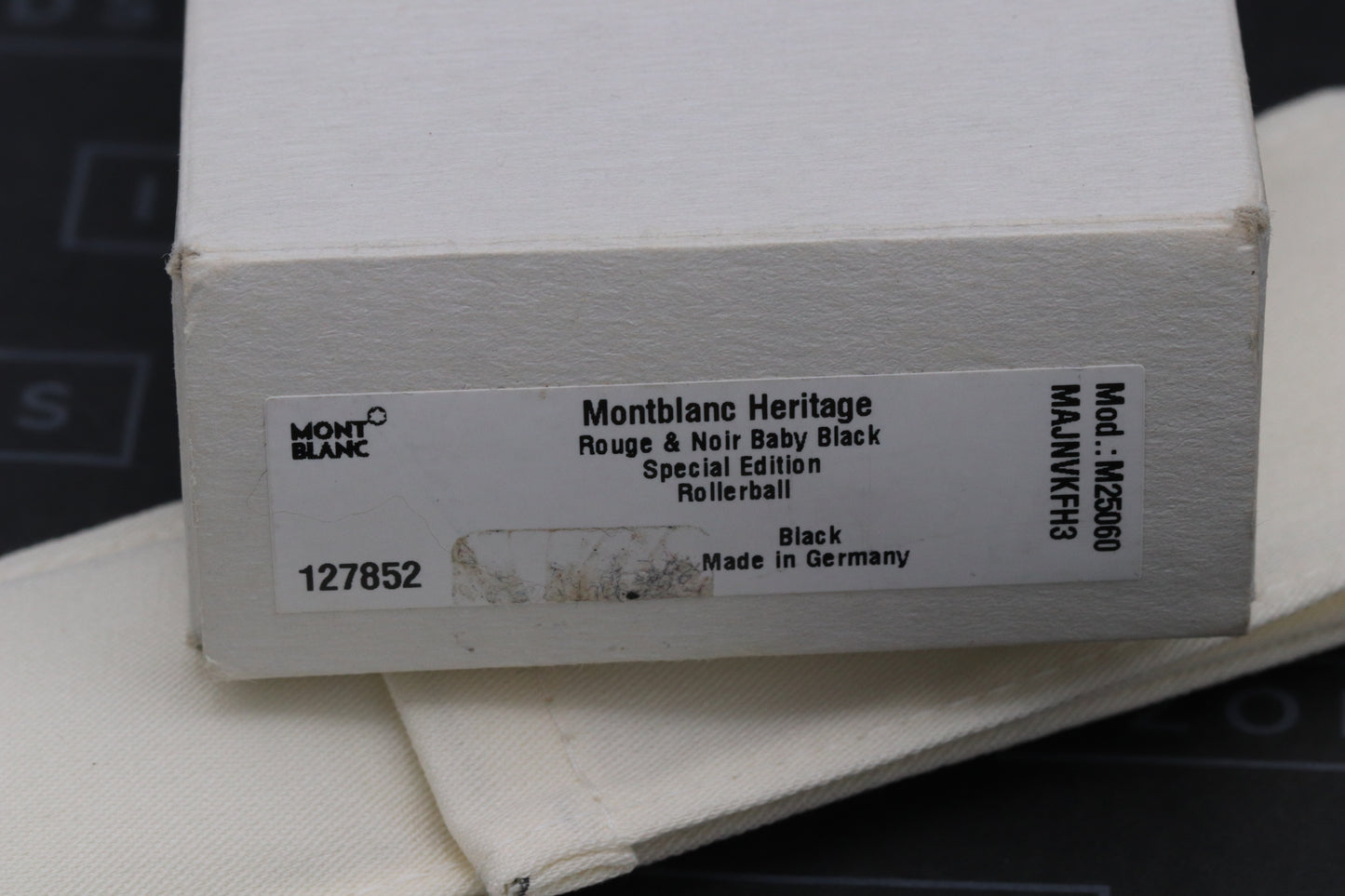 Montblanc Heritage Rouge et Noir Baby Black Rollerball Pen - UNUSED