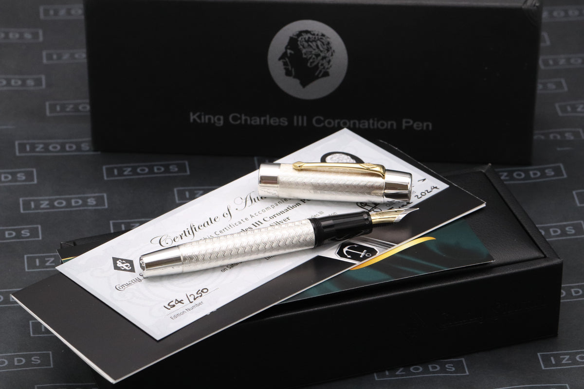 Conway Stewart King Charles II Sterling Silver LE250 Fountain Pen