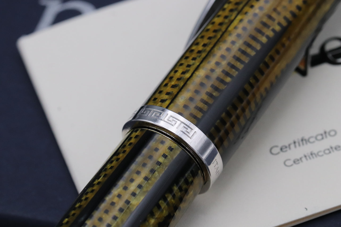 Omas Bologna 80th Anniversary Burkina Celluloid Fountain Pen - UNUSED