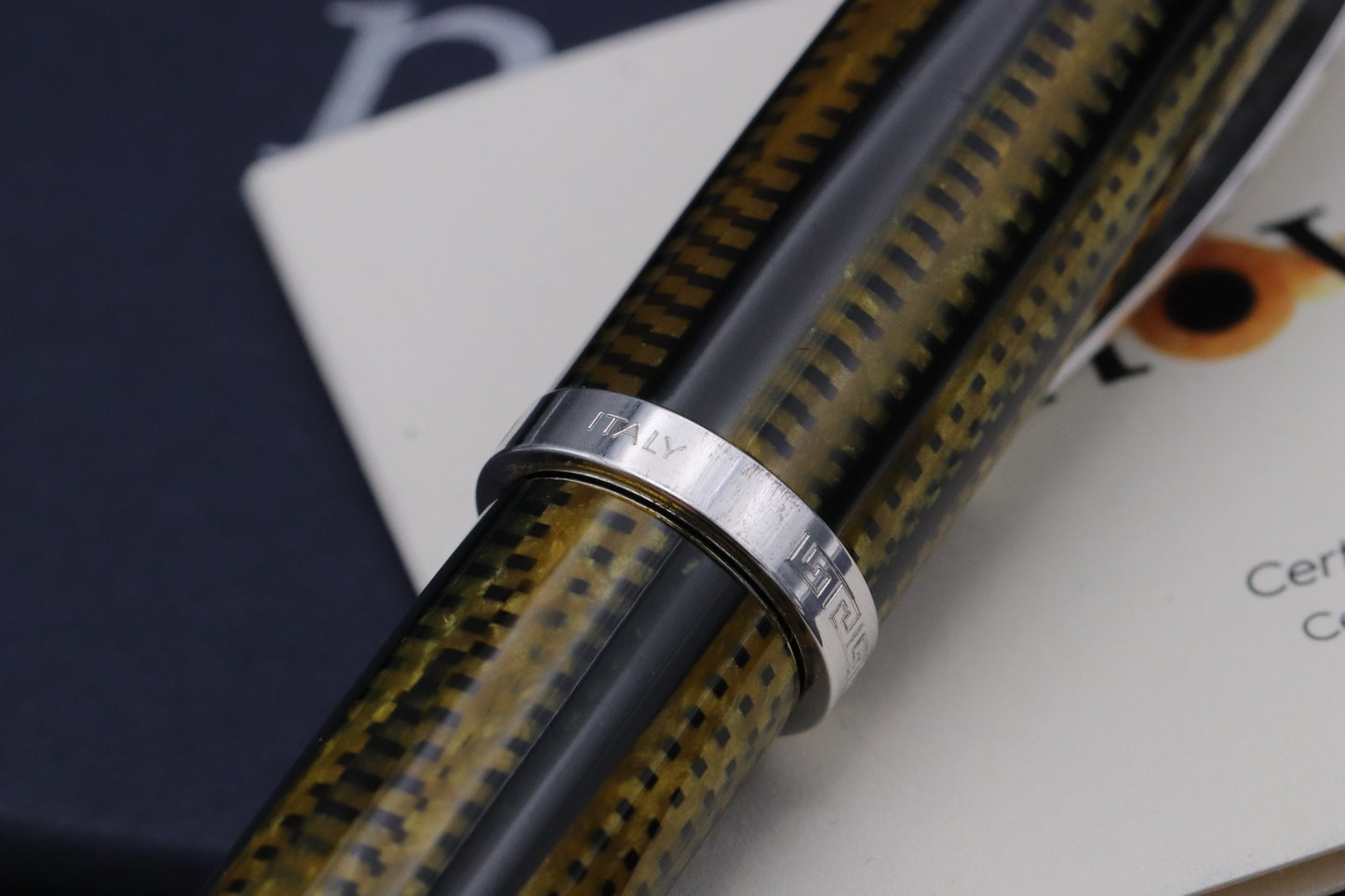 Omas Bologna 80th Anniversary Burkina Celluloid Fountain Pen - UNUSED