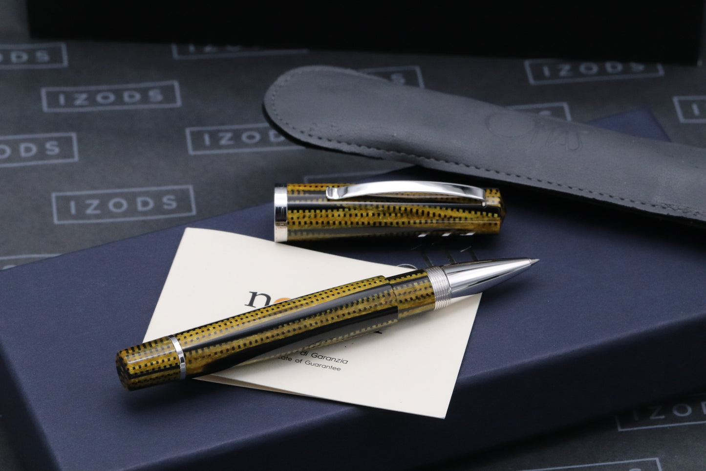 Omas Bologna 80th Anniversary Burkina Celluloid Rollerball Pen - UNUSED