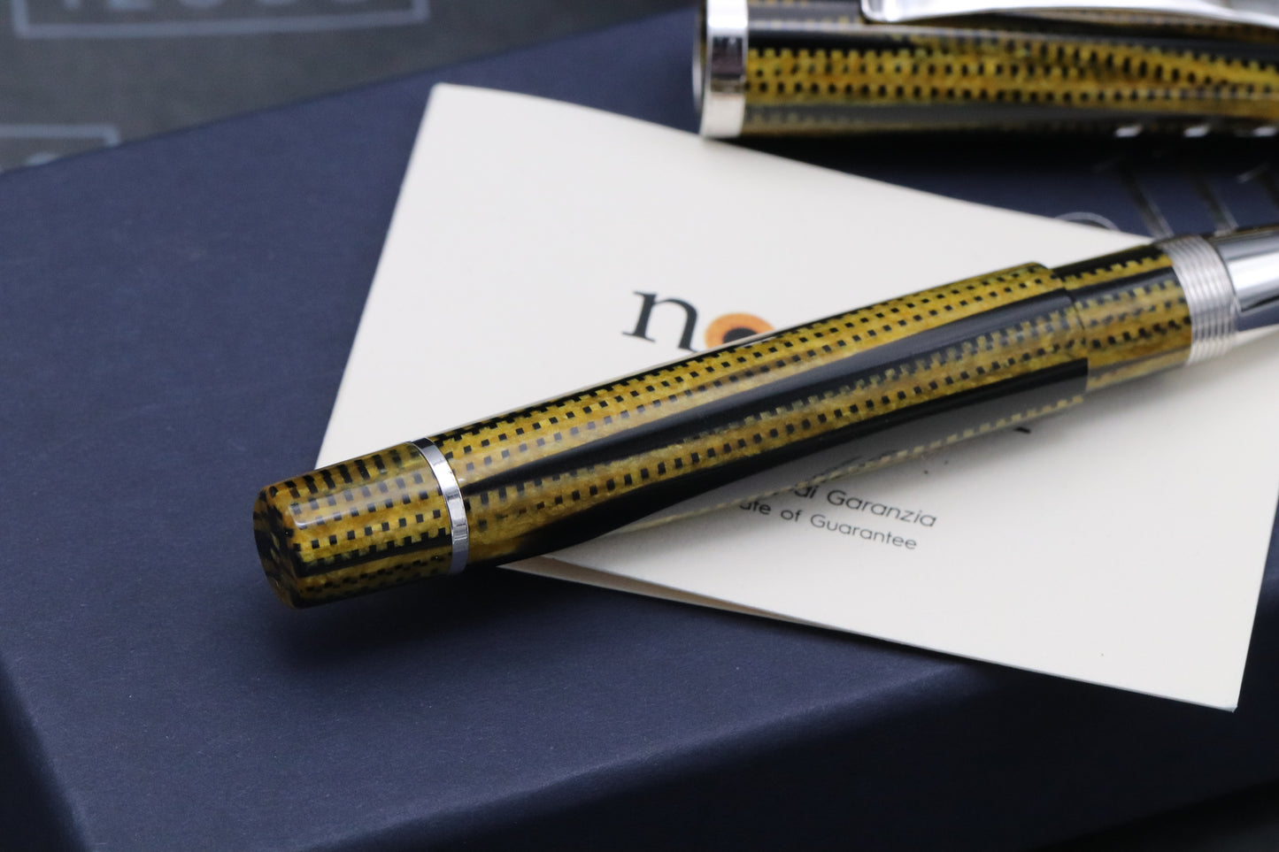 Omas Bologna 80th Anniversary Burkina Celluloid Rollerball Pen - UNUSED