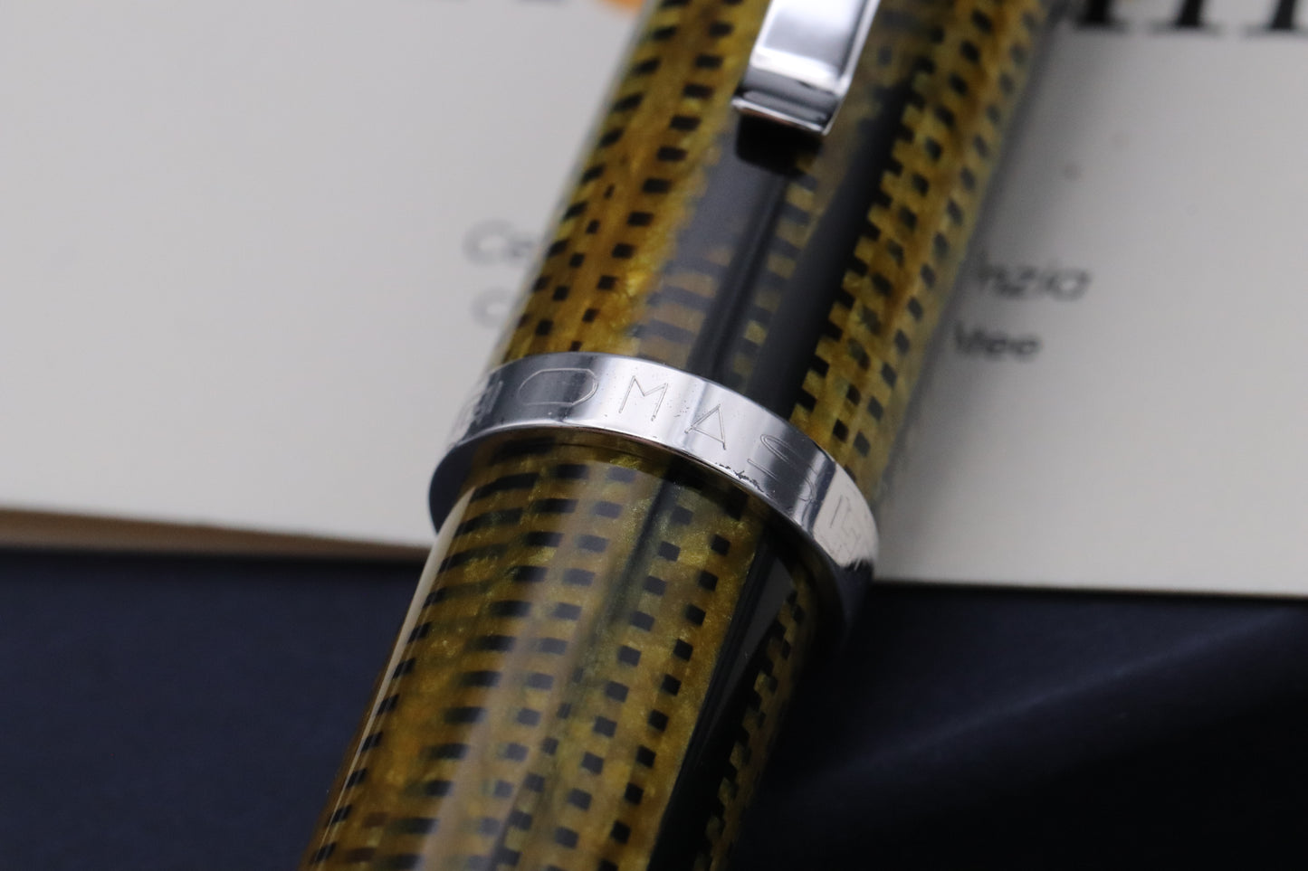 Omas Bologna 80th Anniversary Burkina Celluloid Rollerball Pen - UNUSED