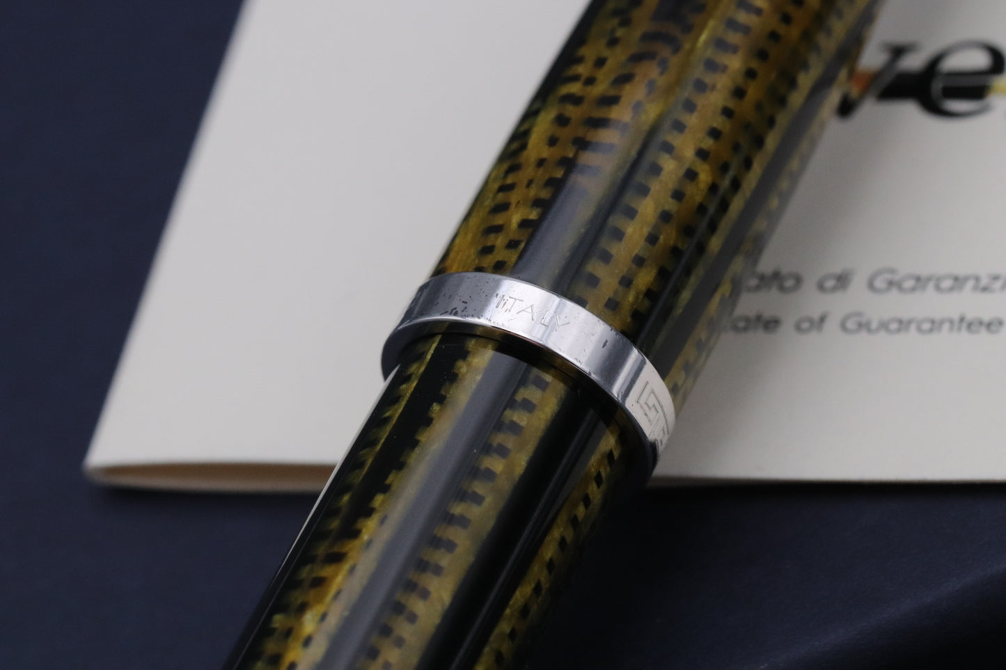 Omas Bologna 80th Anniversary Burkina Celluloid Rollerball Pen - UNUSED