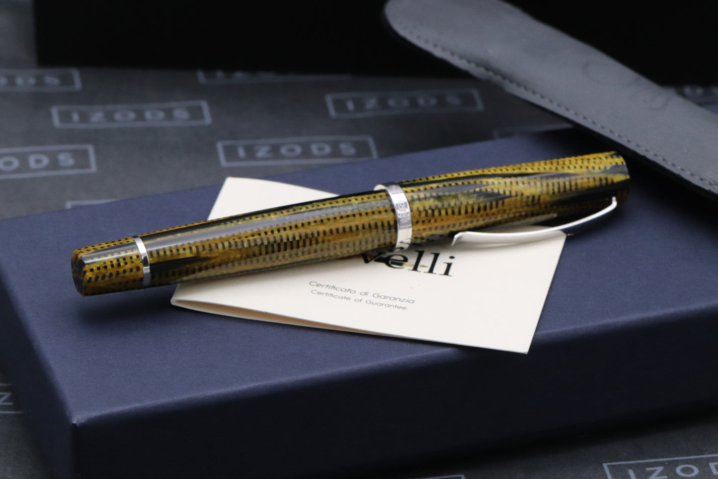 Omas Bologna 80th Anniversary Burkina Celluloid Rollerball Pen - UNUSED