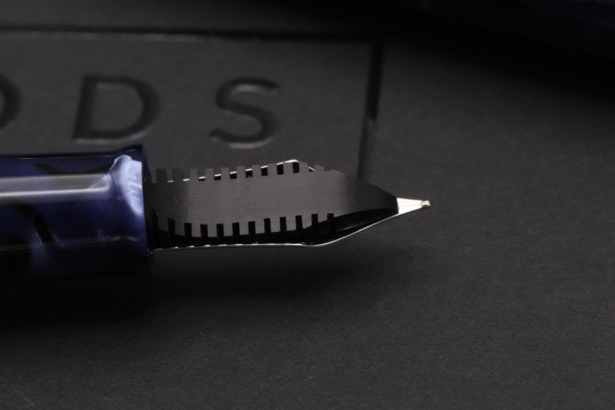 Omas Paragon Blue Royale Celluloid Fountain Pen - UNUSED