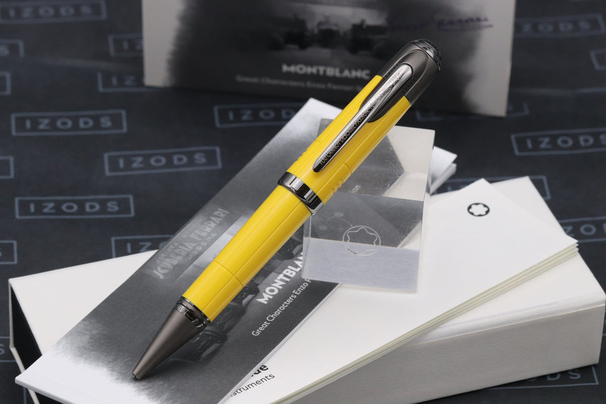 Montblanc Great Characters Enzo Ferrari Special Edition Giallo Modena Ballpoint Pen - UNUSED (Copy)