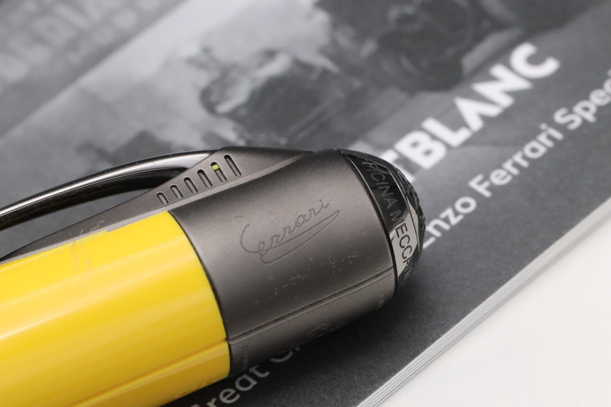 Montblanc Great Characters Enzo Ferrari Special Edition Giallo Modena Ballpoint Pen - UNUSED (Copy)