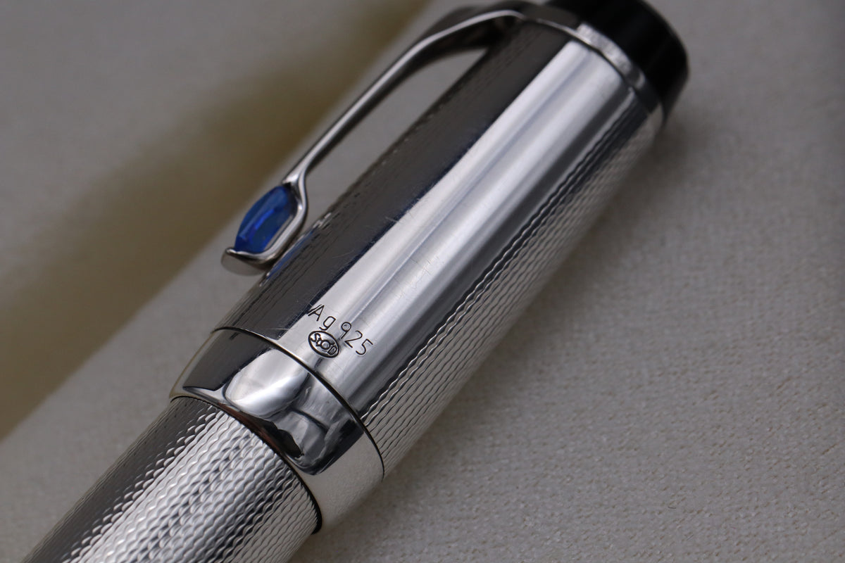 Montblanc Boheme Sterling Silver Bleu Fountain Pen - Serviced by Montblanc September 2026