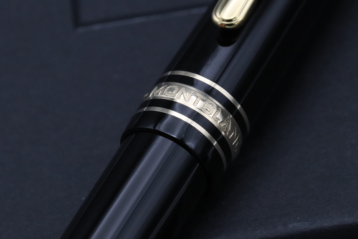 Montblanc Meisterstuck 145 Classique Gold Coated Fountain Pen - Broad Nib
