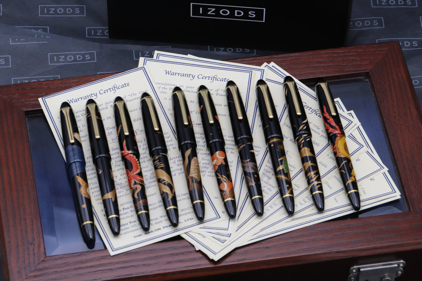 Sailor The Creatures of the Deep 10 Pen LE88 (No. 1) Fountain Pen Set - UNUSED