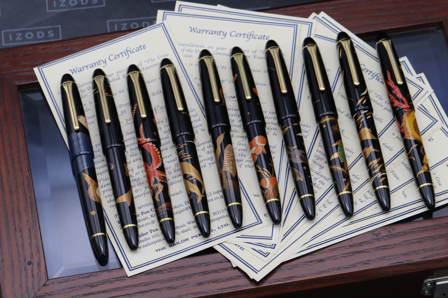 Sailor The Creatures of the Deep 10 Pen LE88 (No. 1) Fountain Pen Set - UNUSED