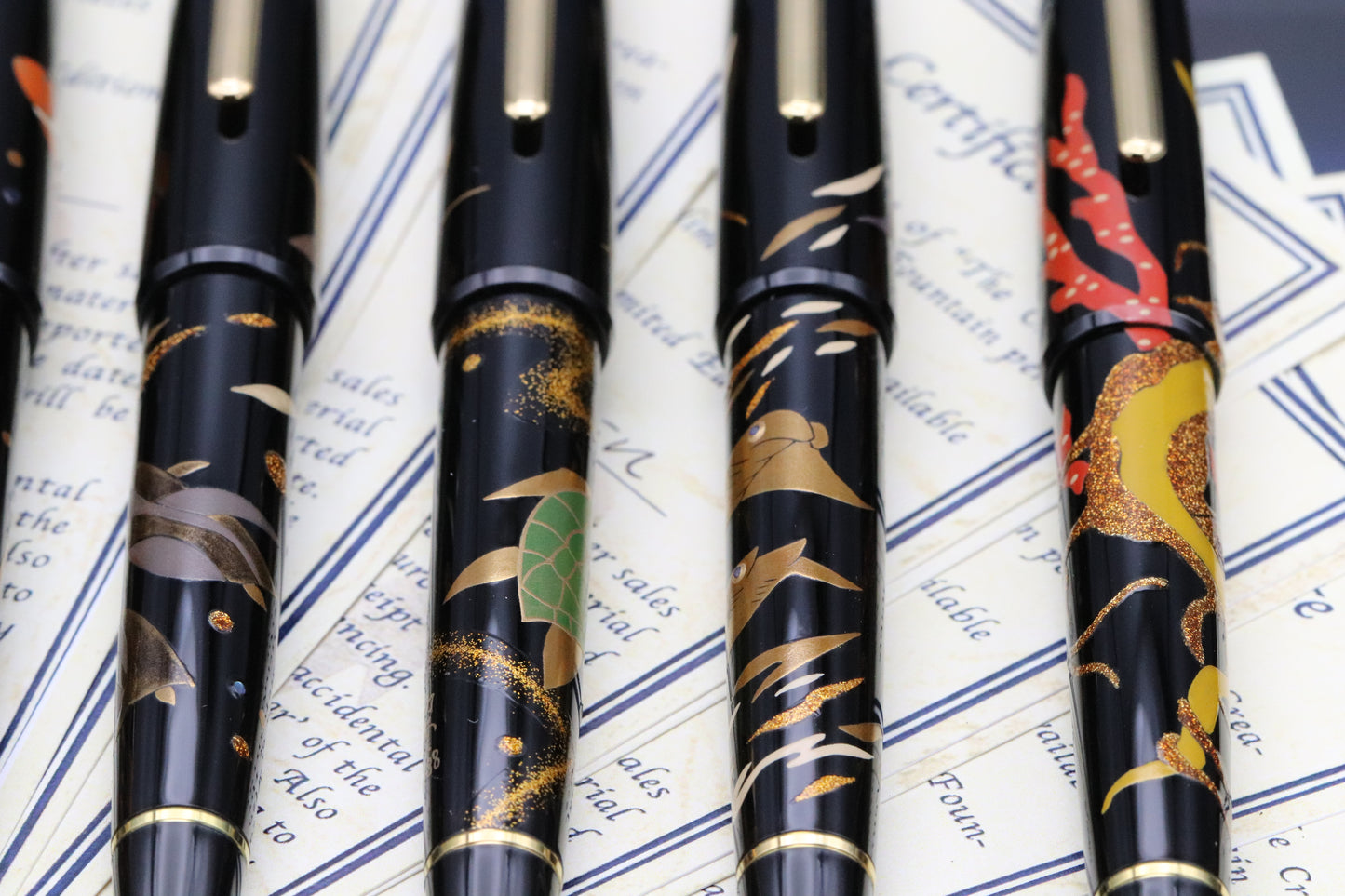 Sailor The Creatures of the Deep 10 Pen LE88 (No. 1) Fountain Pen Set - UNUSED