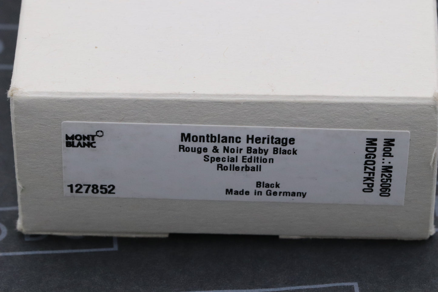 Montblanc Heritage Rouge et Noir Baby Black Rollerball Pen