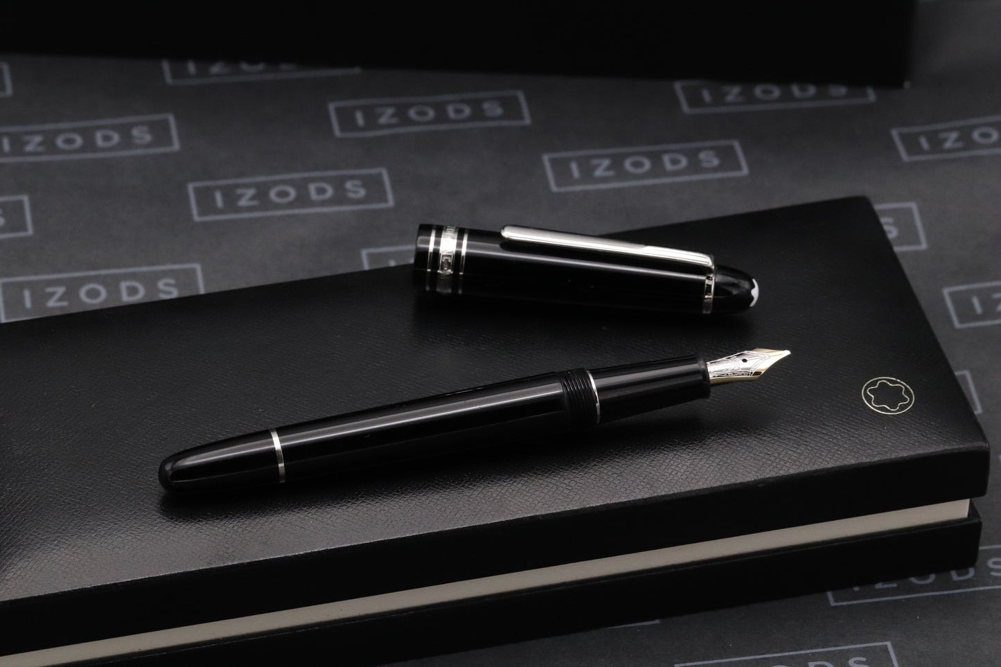 Montblanc Meisterstuck 145 Classique Platinum Coated Fountain Pen - Broad Nib