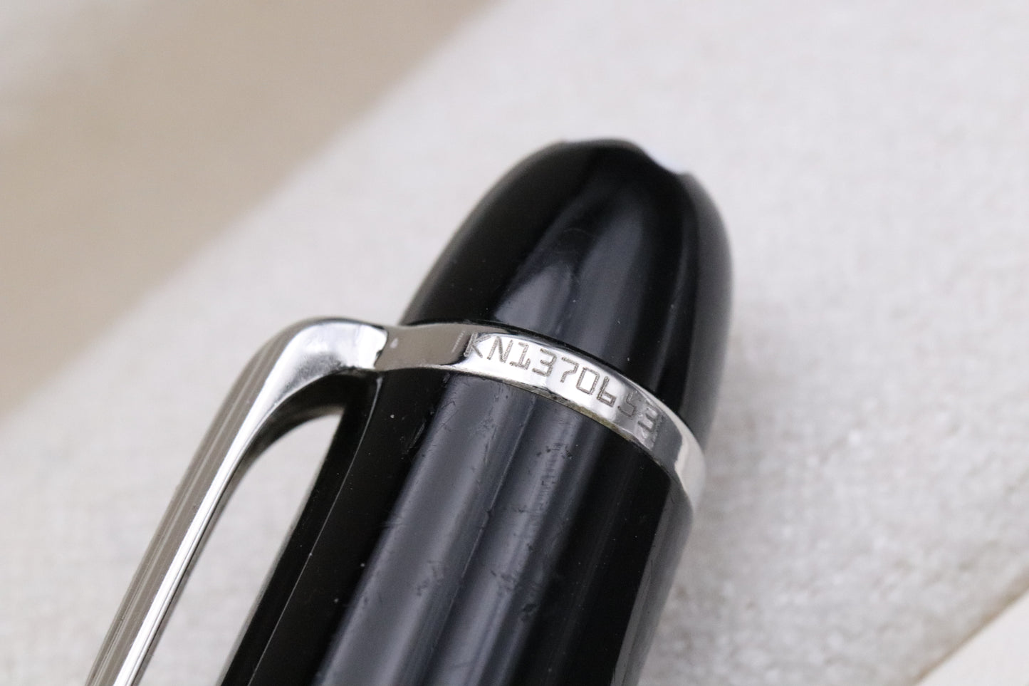 Montblanc Meisterstuck 145 Classique Platinum Coated Fountain Pen - Broad Nib