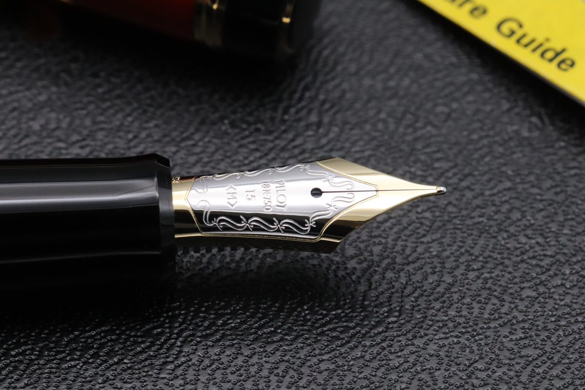 Pilot Custom 845 Urushi Vermilion Fountain Pen - Dipped - Medium Nib