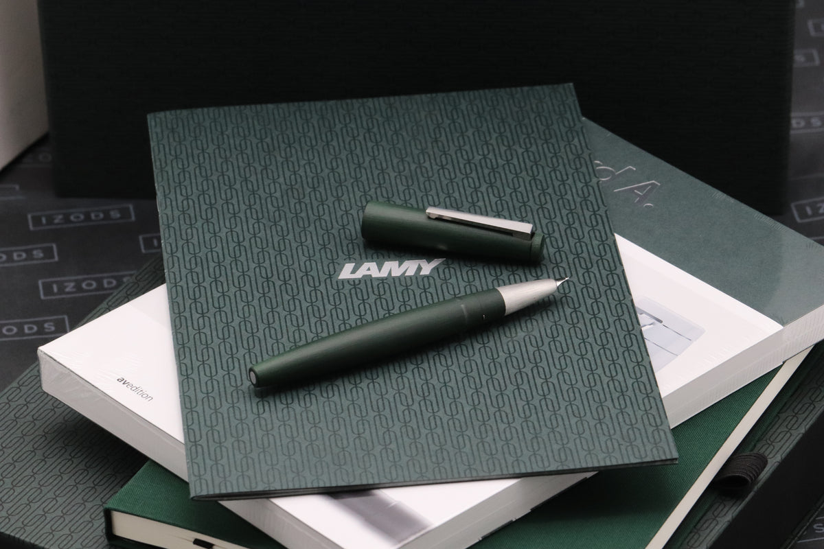 Lamy 2000 Pine Green Limited Edition Fountain Pen - INKED ONCE - OB Nib
