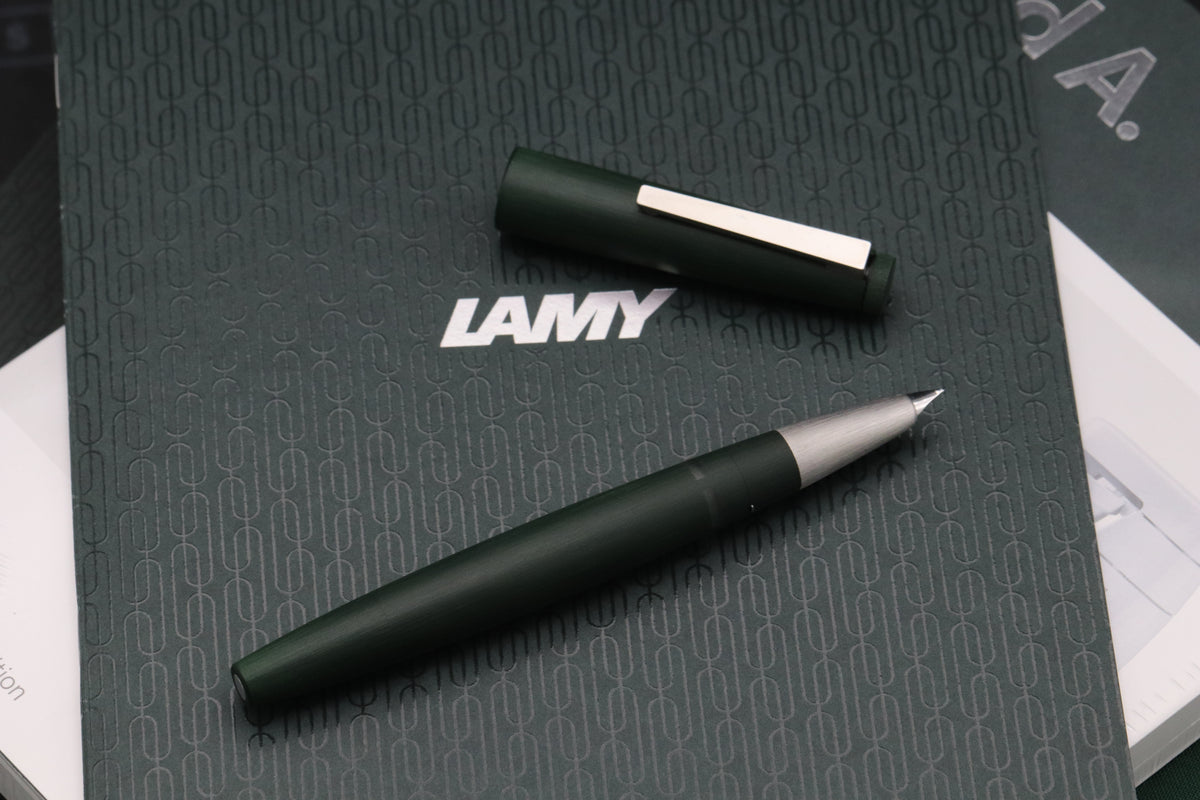 Lamy 2000 Pine Green Limited Edition Fountain Pen - INKED ONCE - OB Nib
