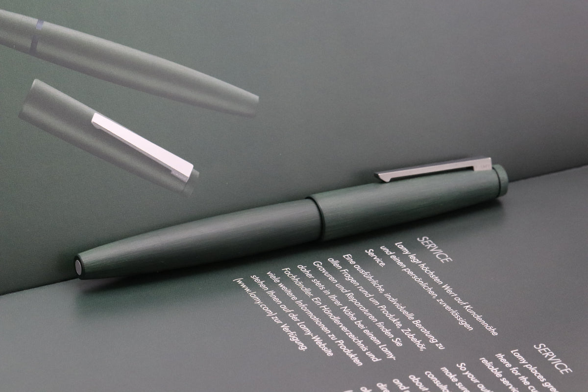 Lamy 2000 Pine Green Limited Edition Fountain Pen - INKED ONCE - OB Nib