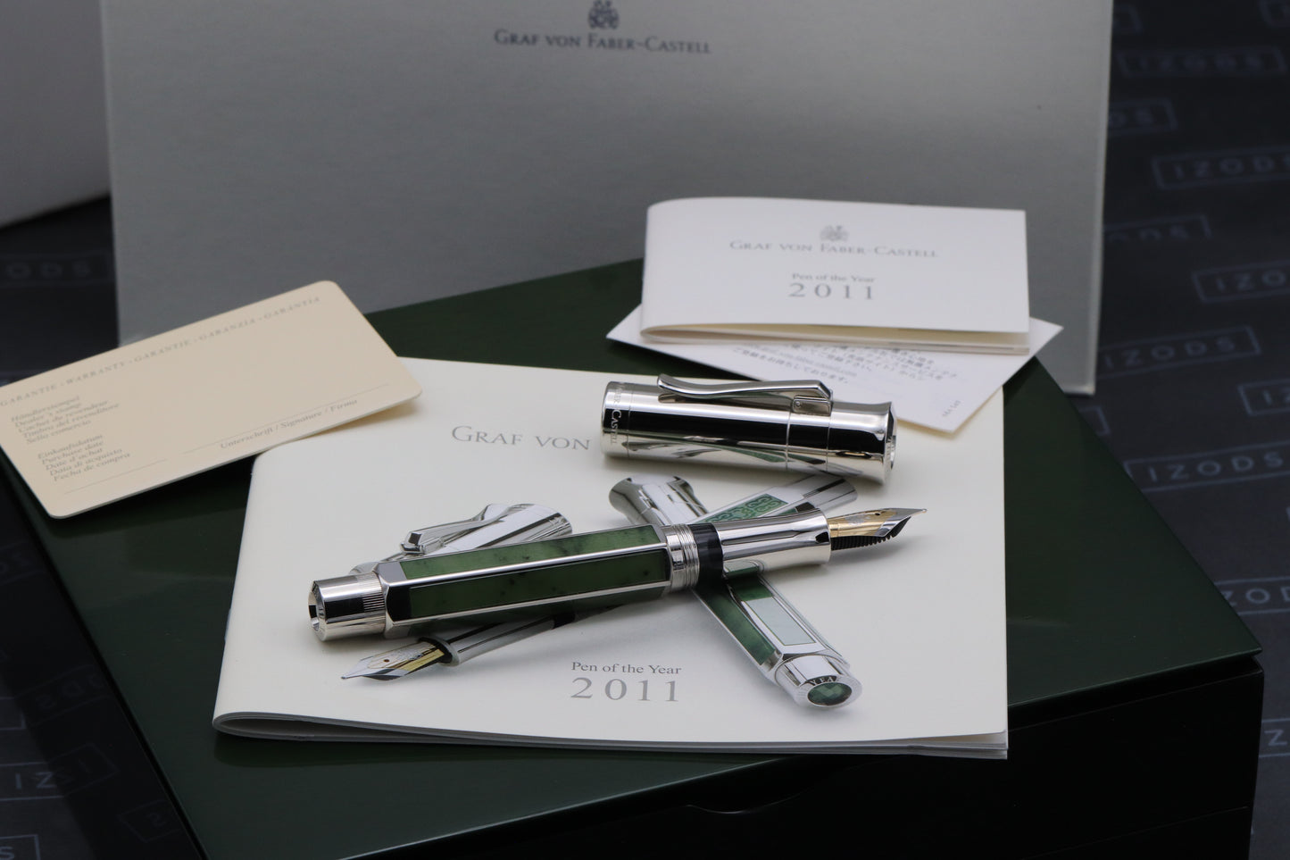 Graf von Faber-Castell Pen of the Year 2011 Jade Fountain Pen - UNUSED