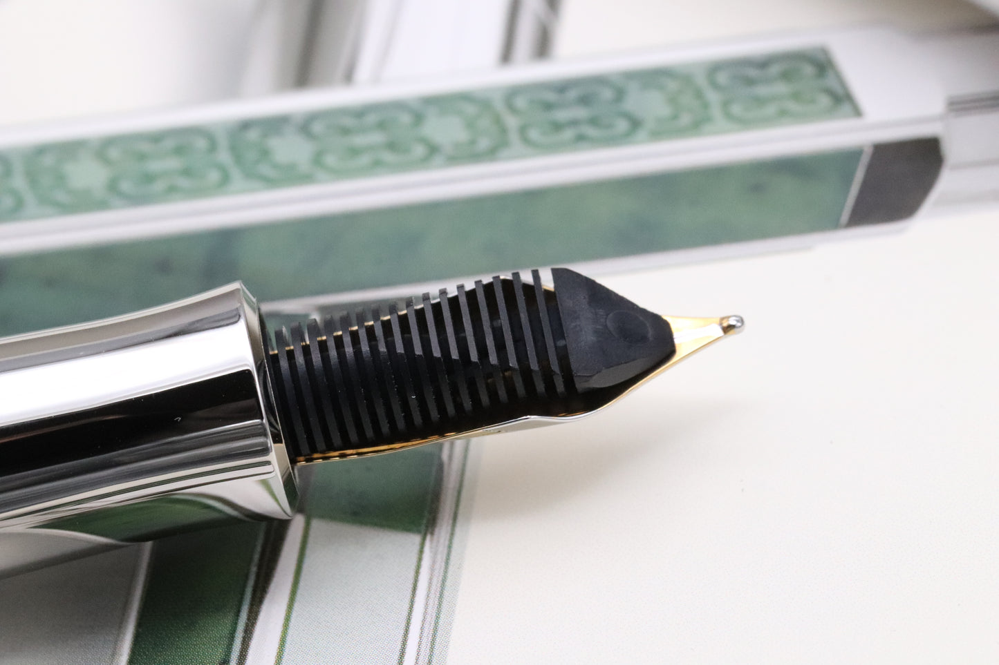 Graf von Faber-Castell Pen of the Year 2011 Jade Fountain Pen - UNUSED