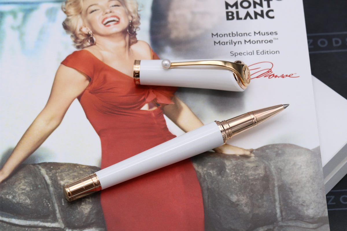 Montblanc Muses Marilyn Monroe Special Edition White Rollerball Pen