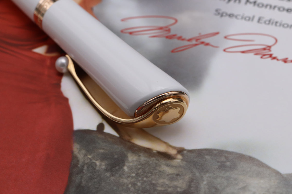 Montblanc Muses Marilyn Monroe Special Edition White Rollerball Pen