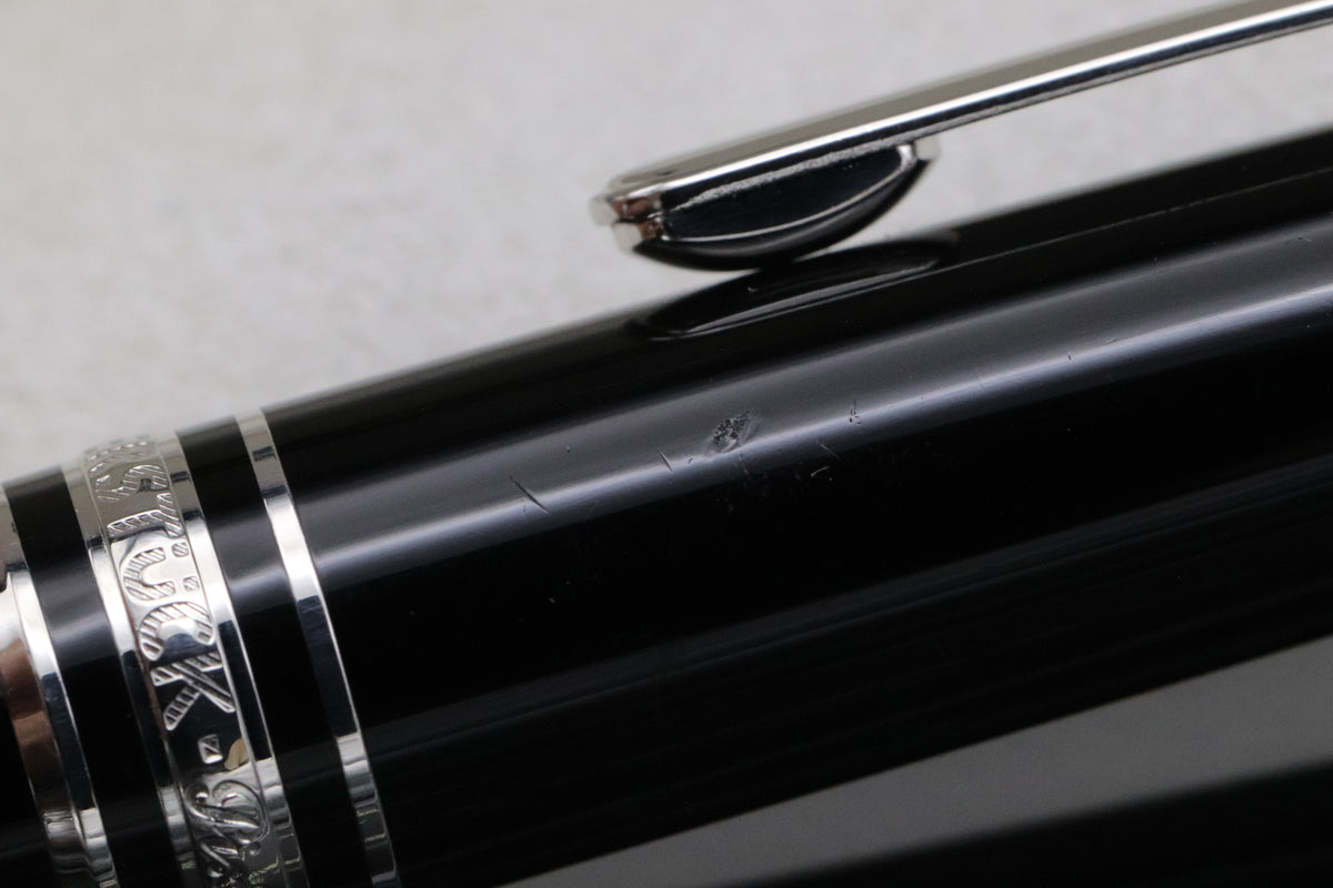 Montblanc Meisterstuck 163 Classique Platinum Coated Rollerball / Fineliner Pen