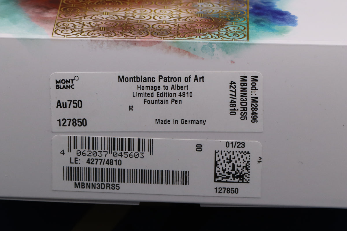 Montblanc Patron of Art Homage to Prince Albert 4810 Fountain Pen – EF Nib
