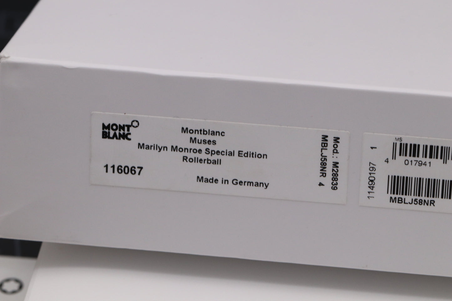 Montblanc Muses Marilyn Monroe Red Special Edition Rollerball Pen