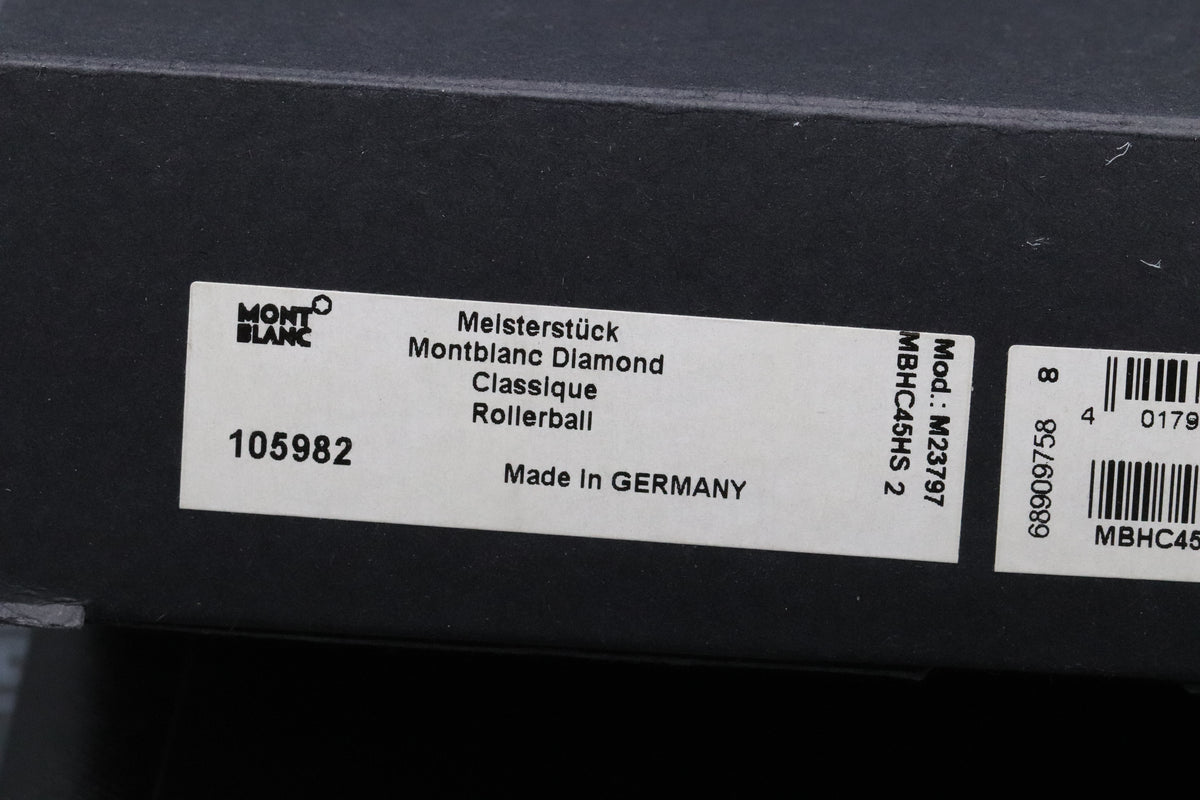 Montblanc Meisterstuck Classique Diamond Rollerball / Fineliner Pen