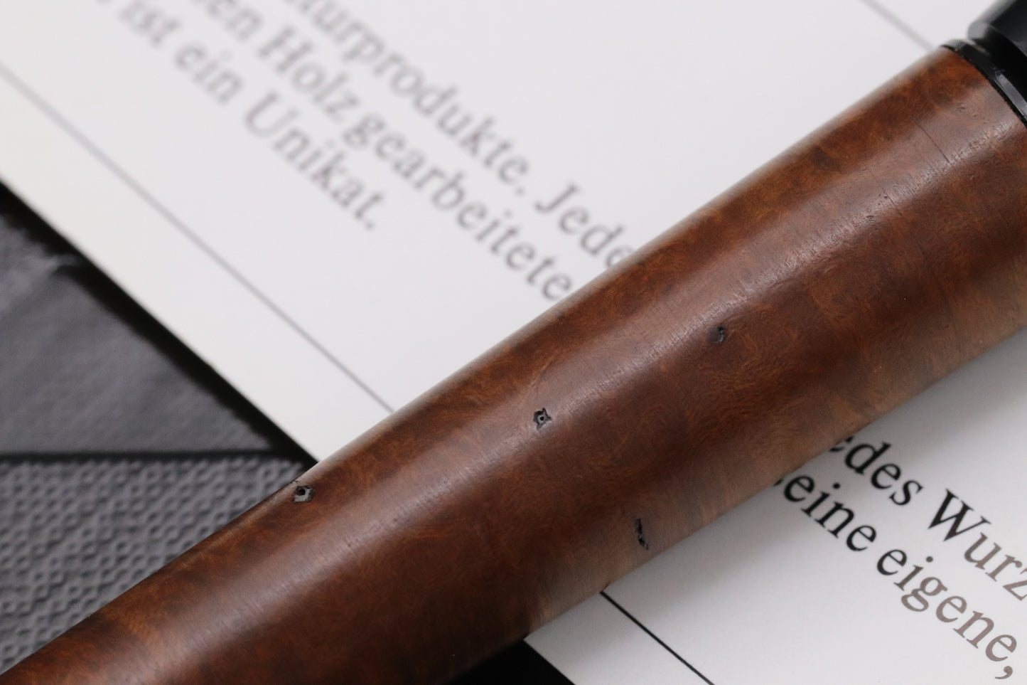 Parker WoodPen Briar Wood Fountain Pen with Special Information Folder