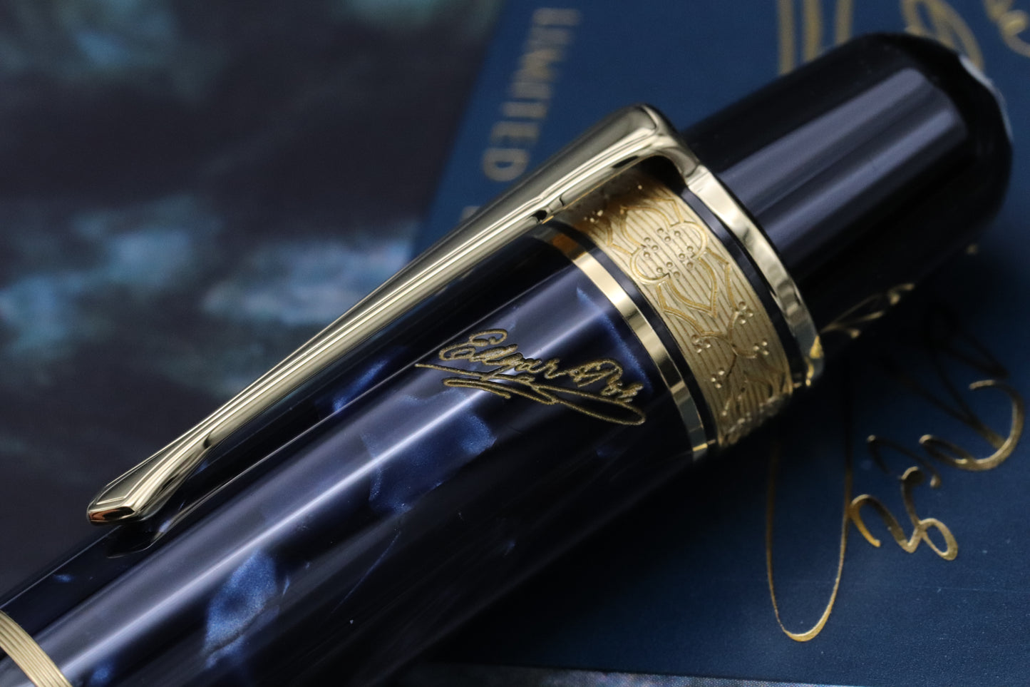 Montblanc Writers Edition Edgar Allan Poe Fountain Pen - NEVER INKED - Fine Nib