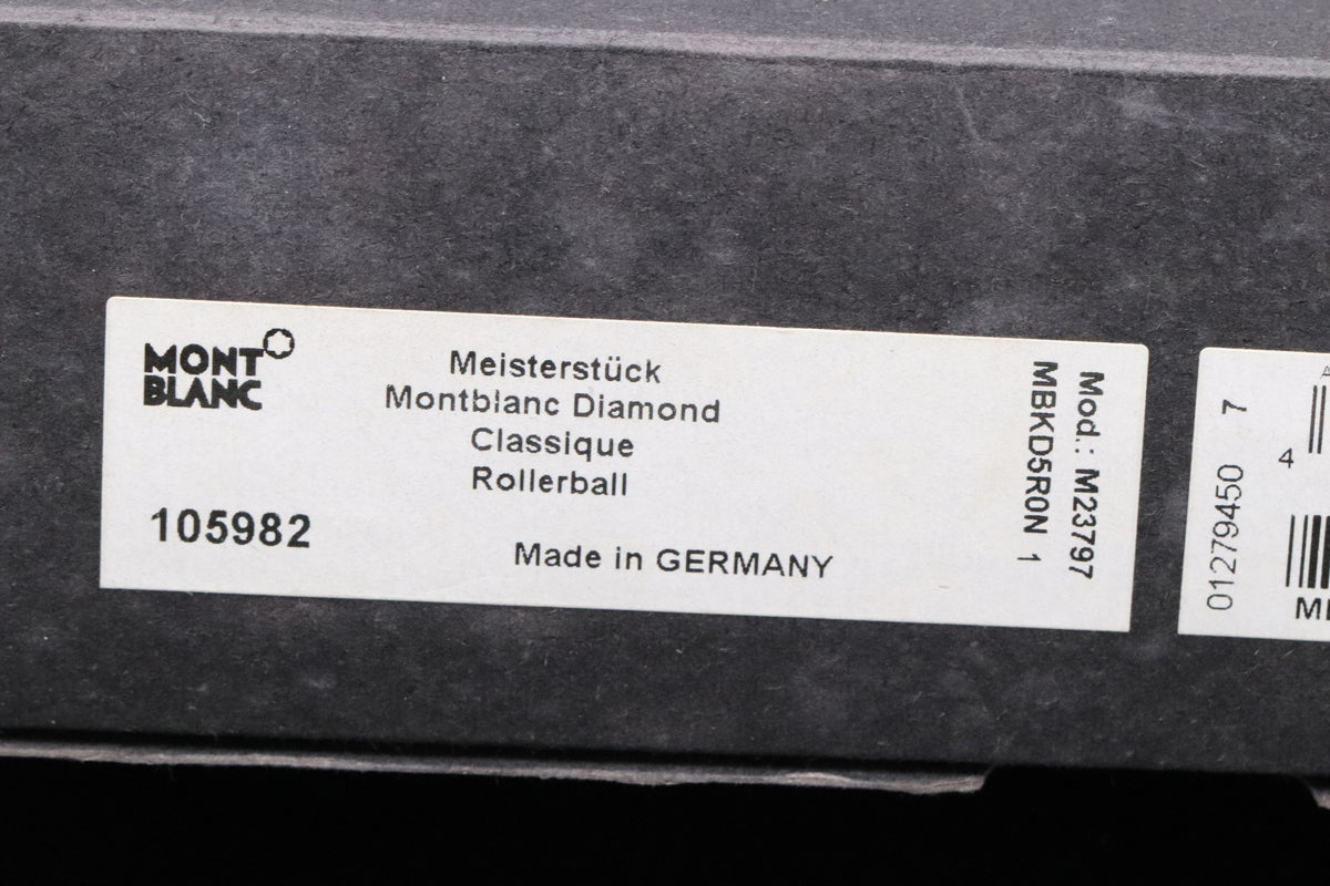 Montblanc Meisterstuck Classique Diamond Rollerball / Fineler Pen - UNUSED