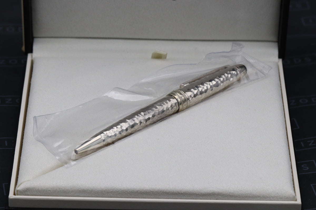 Montblanc Meisterstuck Midsize Martele Silver Ballpoint Pen - FACTORY SEALED