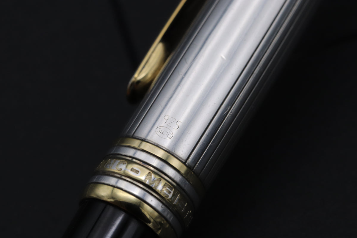 Montblanc Meisterstuck 164 Classique AG925 Pinstripe Doue Ballpoint Pen