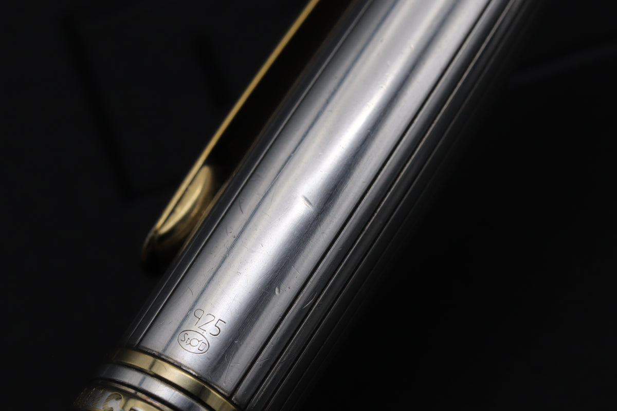 Montblanc Meisterstuck 164 Classique AG925 Pinstripe Doue Ballpoint Pen