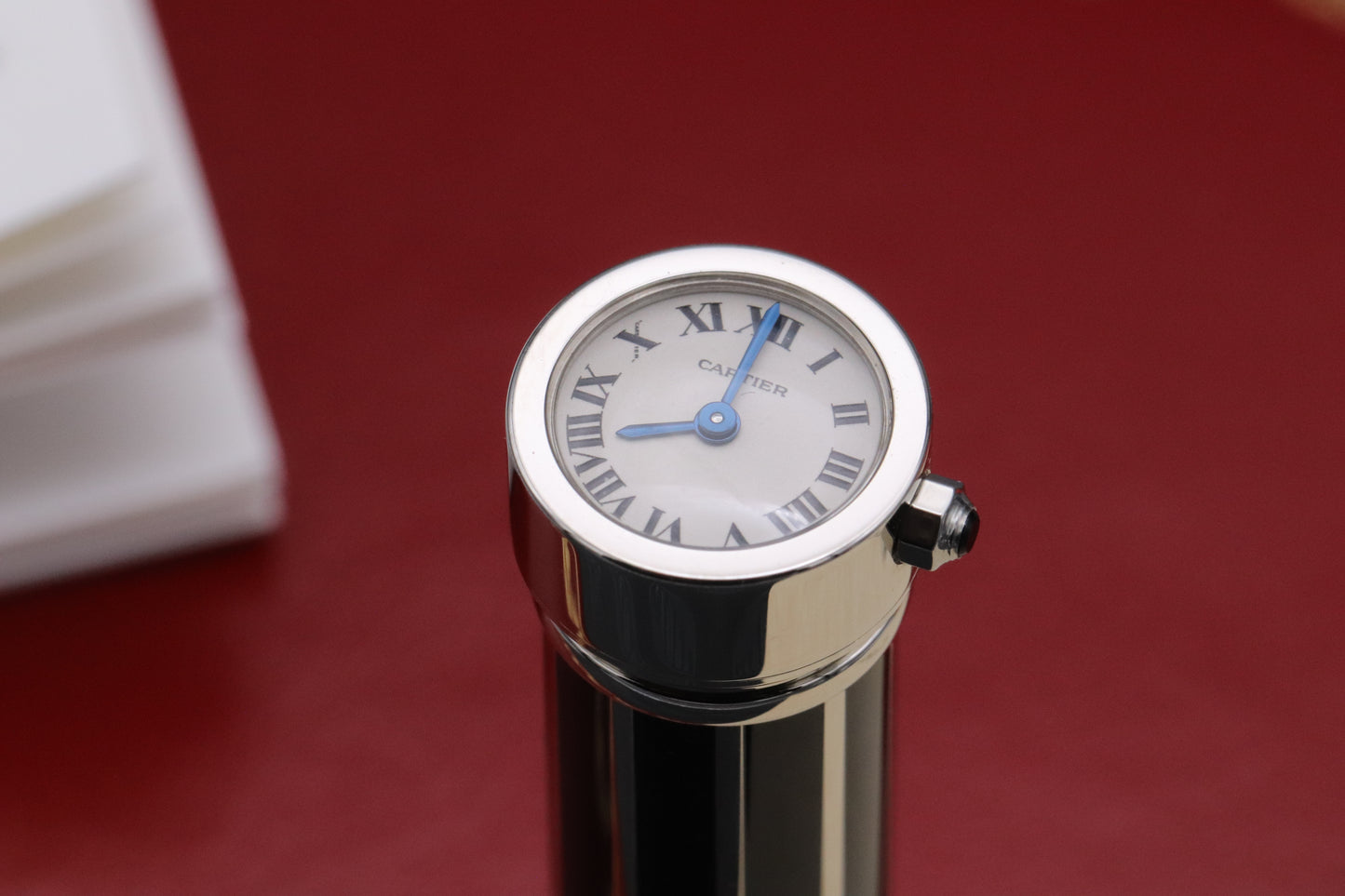 Cartier Black Lacquer Limited Edition Fountain Pen Watch