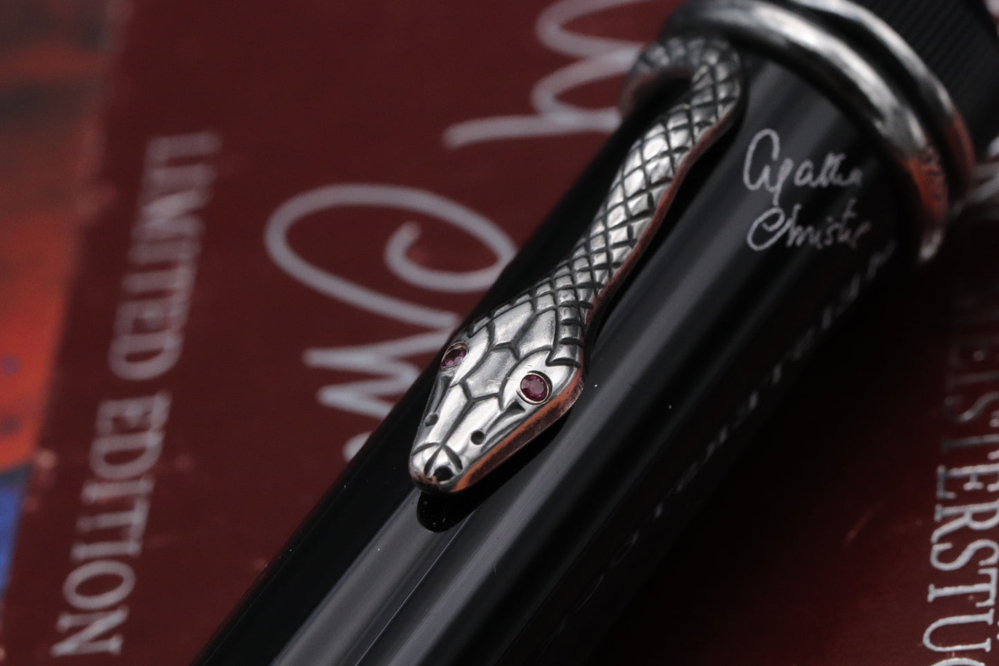 Montblanc Writers Edition Agatha Sterling Silver Fountain Pen
