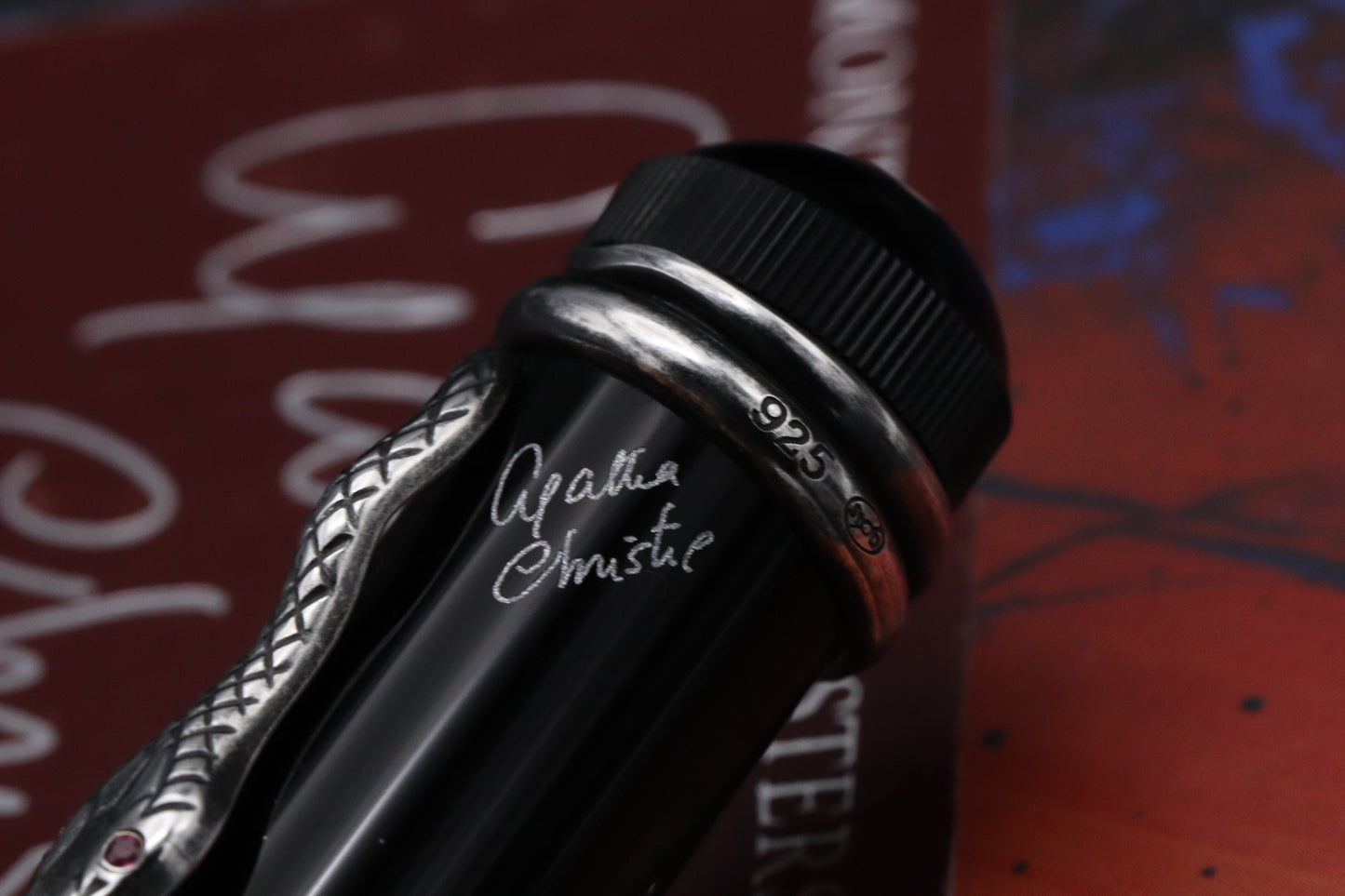 Montblanc Writers Edition Agatha Sterling Silver Fountain Pen