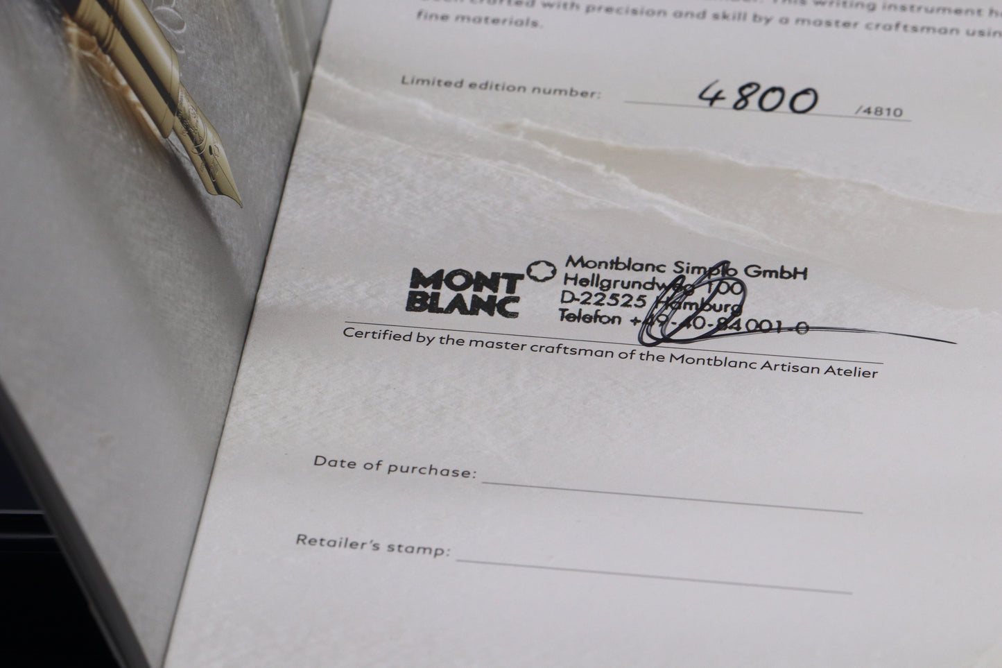 Montblanc Patron of Art 4810 Homage to Napoleon Bonaparte Fountain Pen - UNUSED