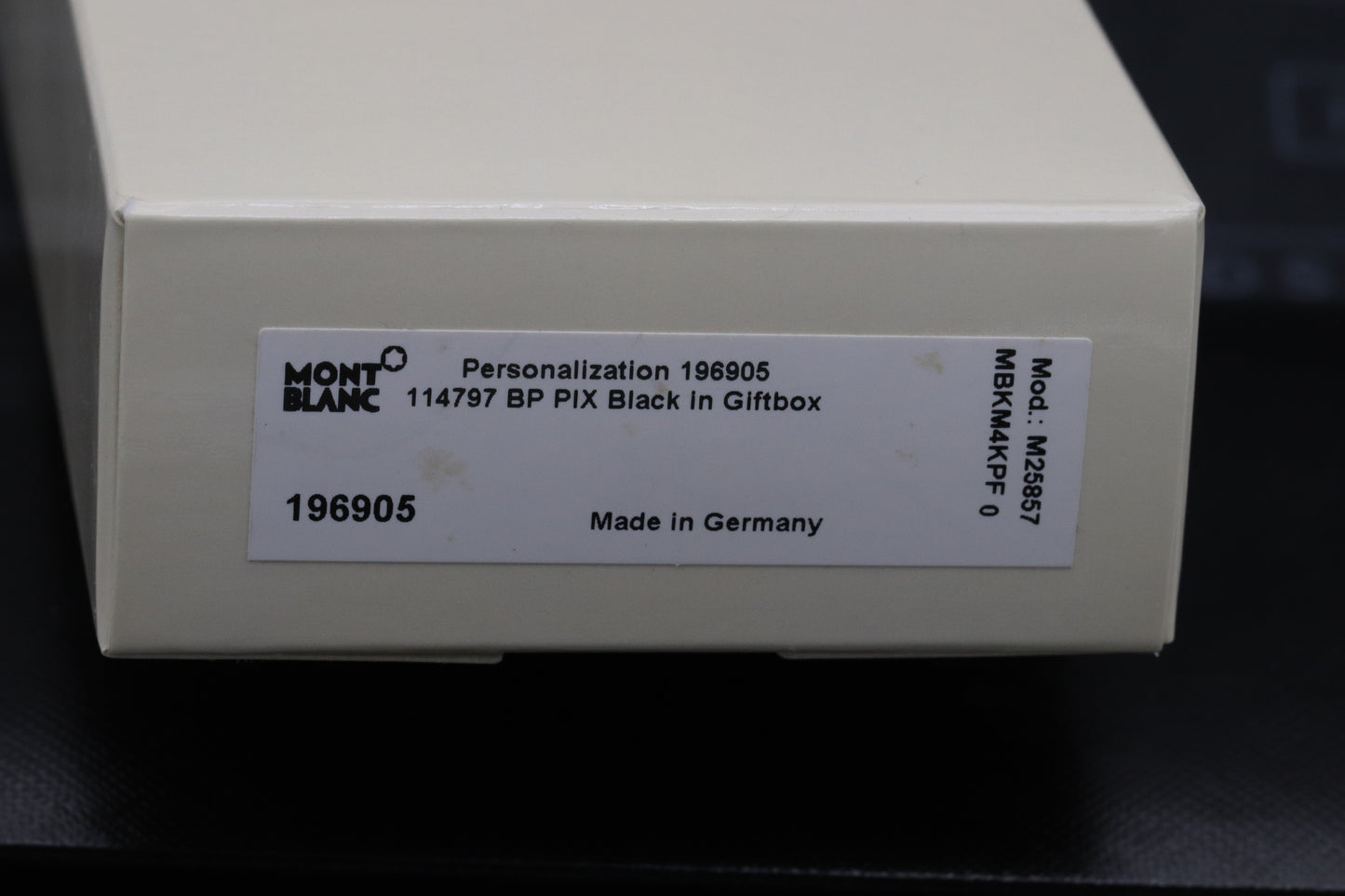 Montblanc PIX Black Ballpoint Pen - UNUSED