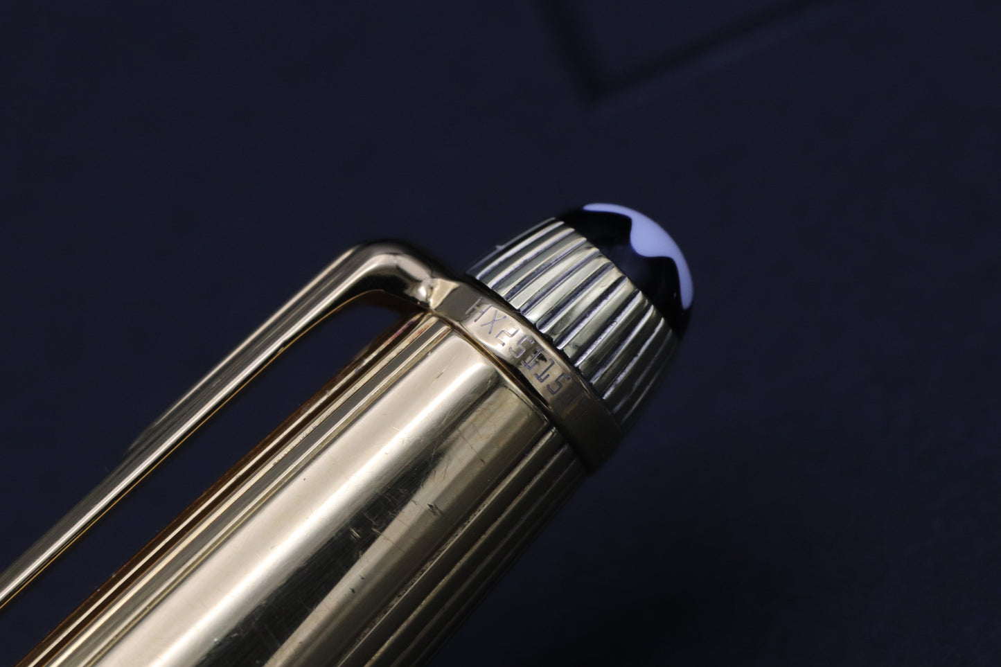 Montblanc Meisterstück 163 Classique Vermeil Pinstripe Rollerball Pen