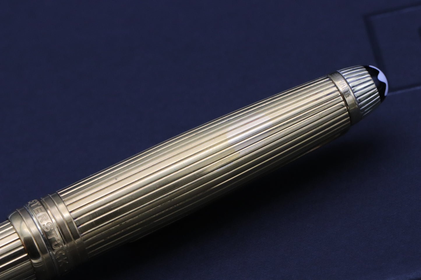 Montblanc Meisterstück 163 Classique Vermeil Pinstripe Rollerball Pen