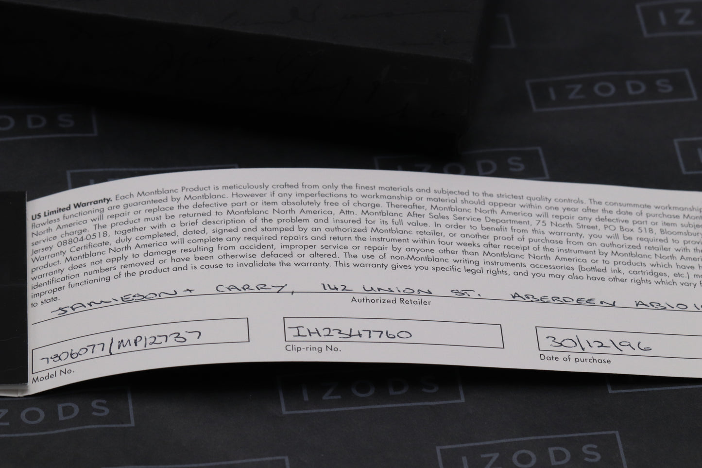 Montblanc Meisterstuck 165 Classique Gold Coated Mechanical Pencil - UNUSED